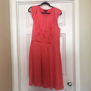 Coral Banana Republic Dress